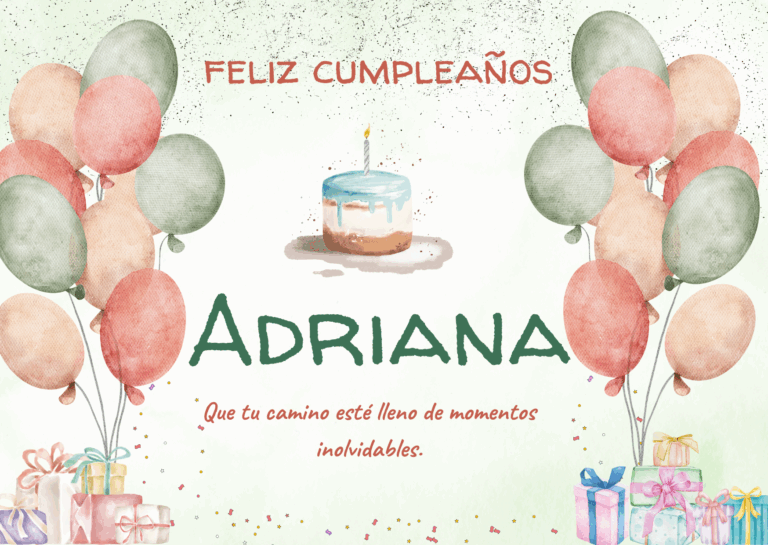 Felicidades Adriana