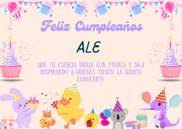 Felicidades Ale