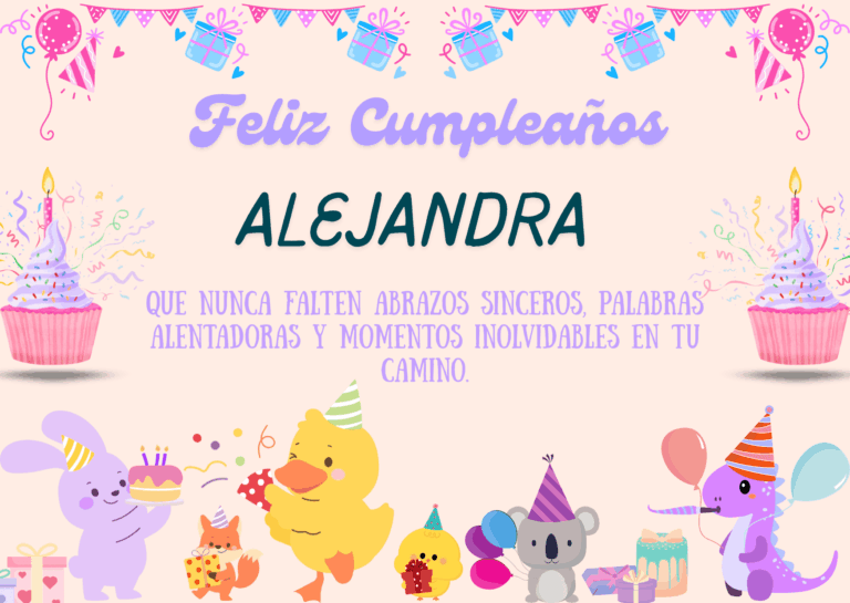 Felicidades Alejandra