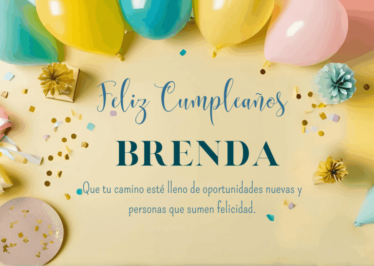 Felicidades Brenda