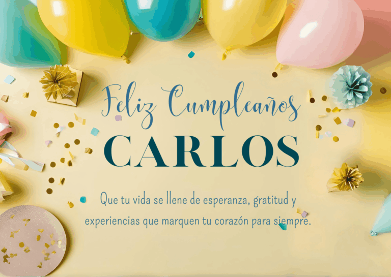 Felicidades Carlos