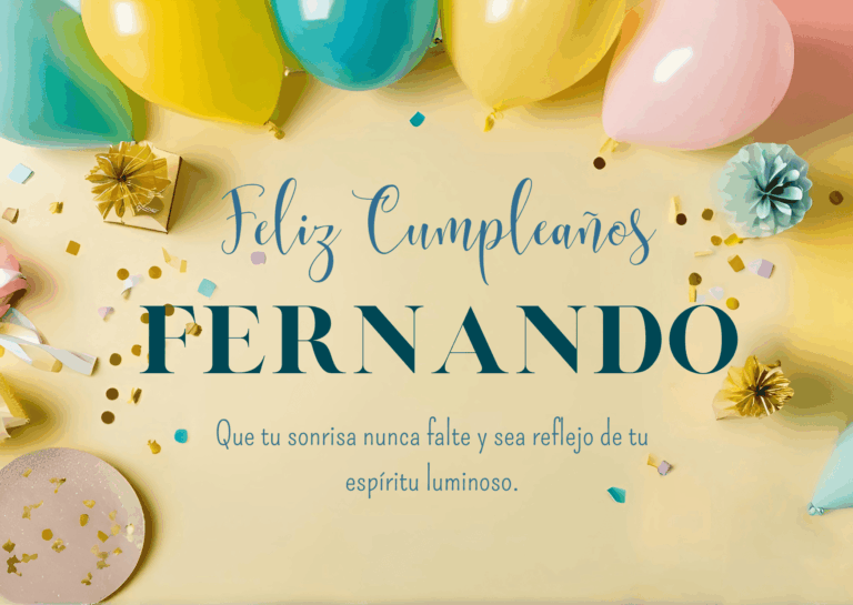 Felicidades Fernando