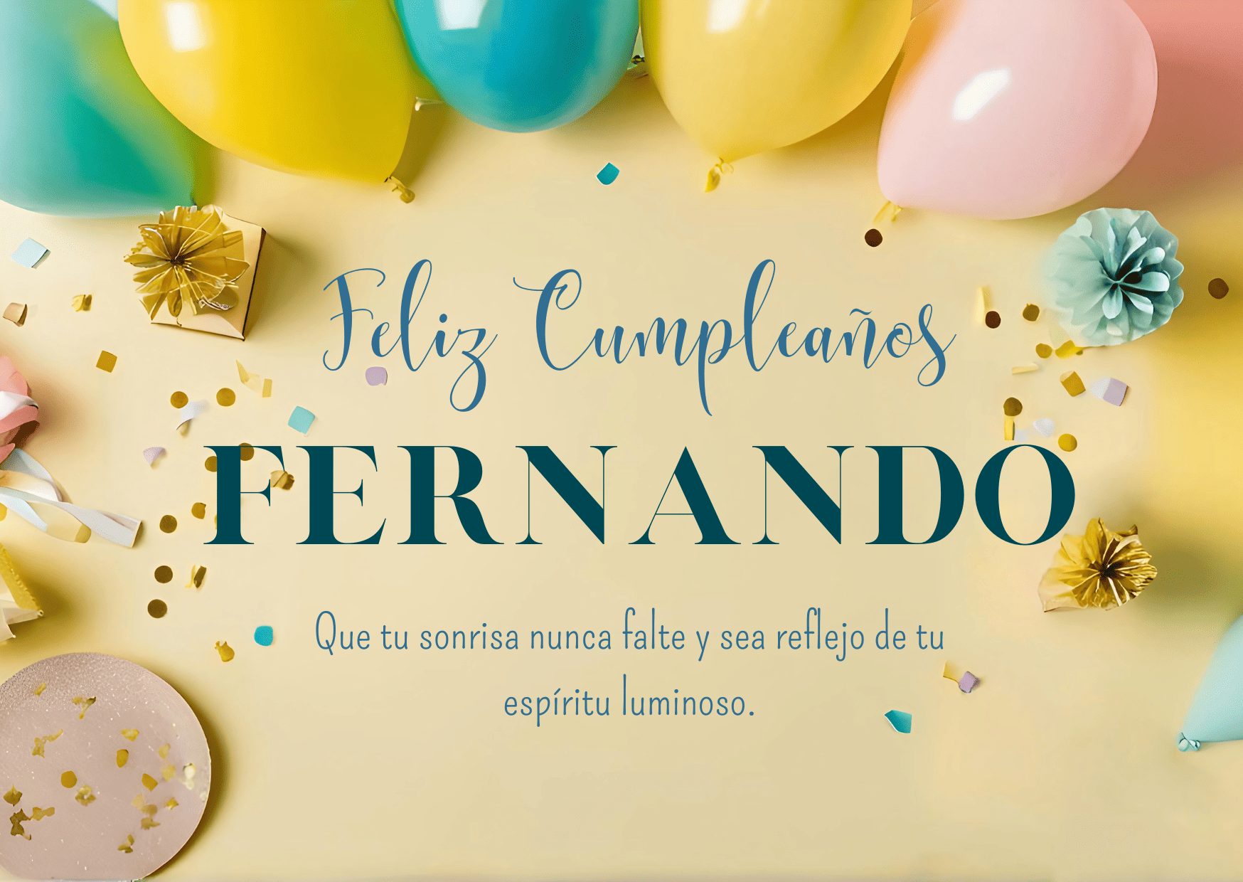 Felicidades Fernando