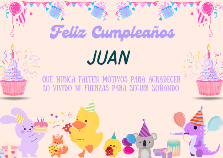 Felicidades Juan