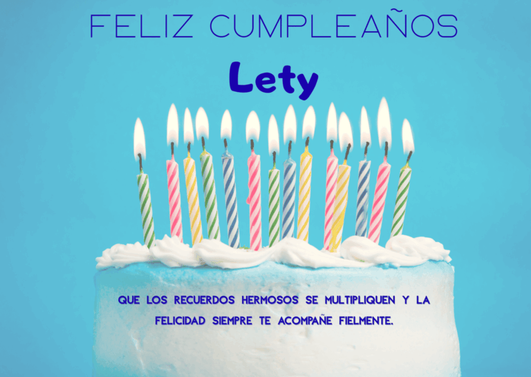 Felicidades Lety
