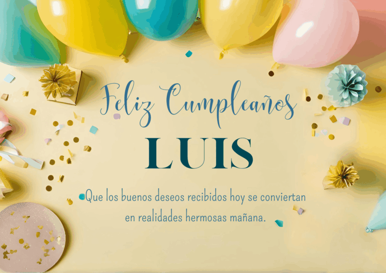 Felicidades Luis