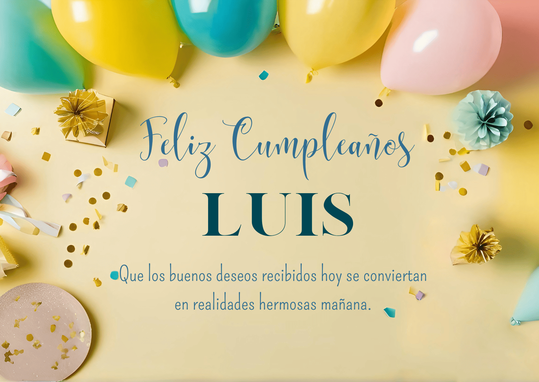 Felicidades Luis