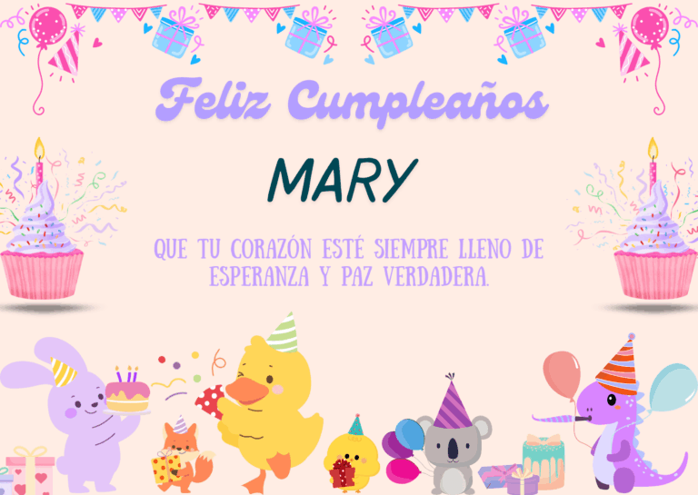 Felicidades Mary