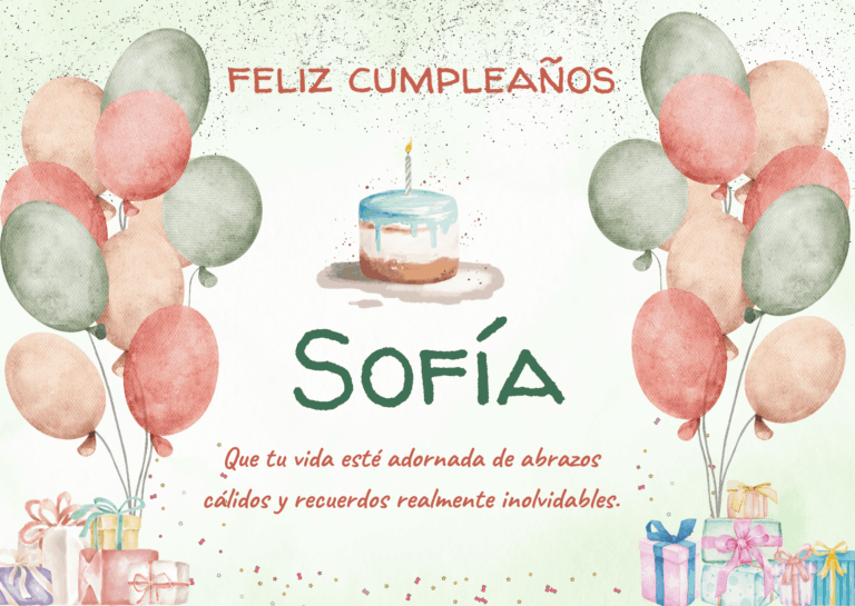 Felicidades Sofía