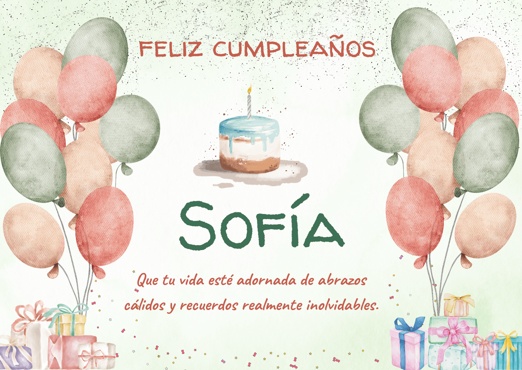 Felicidades Sofía