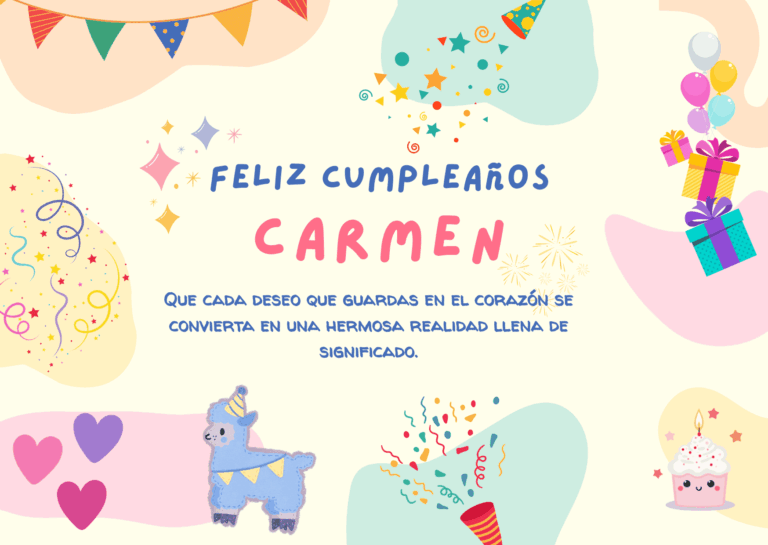 Felicidades Carmen