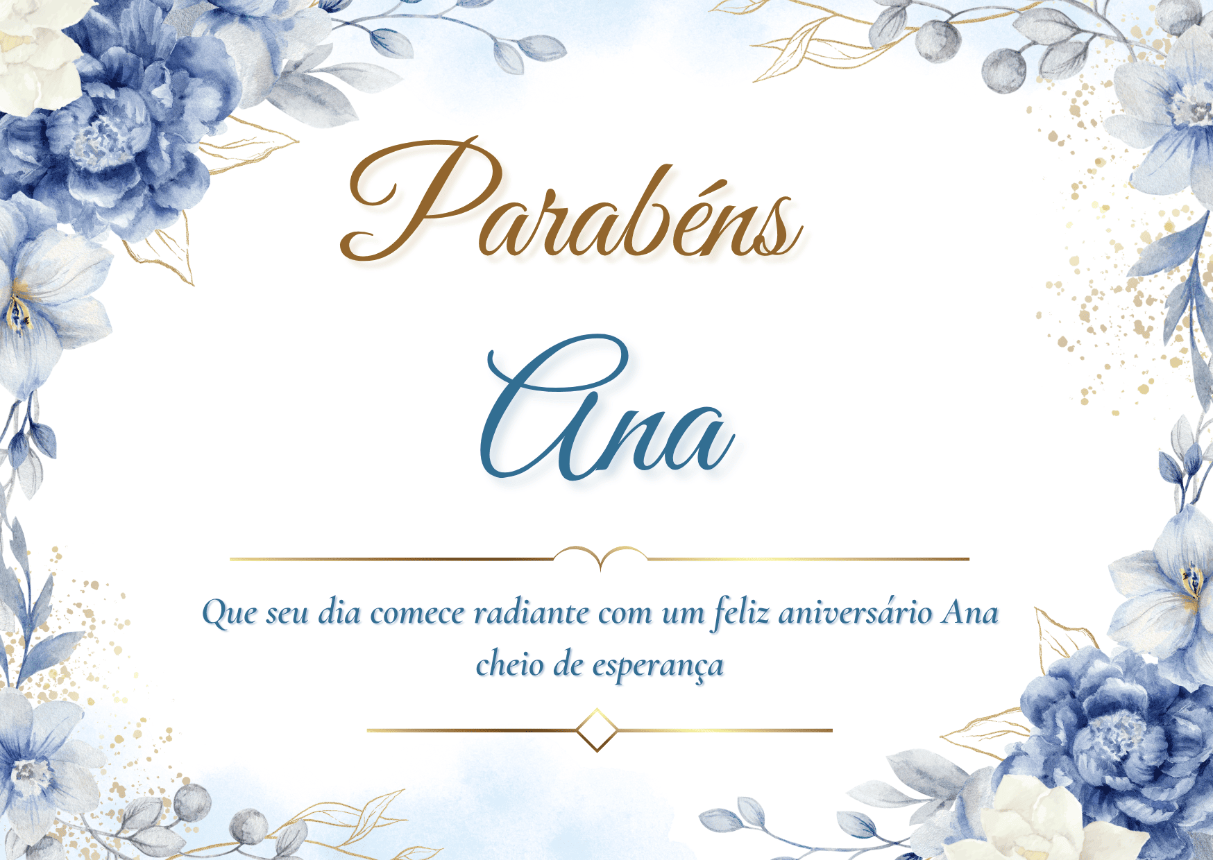 Parabéns Ana