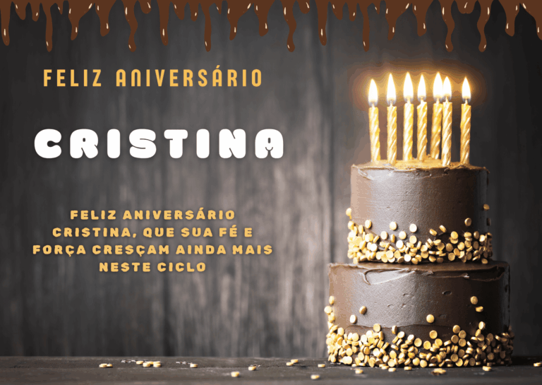 Parabéns Cristina