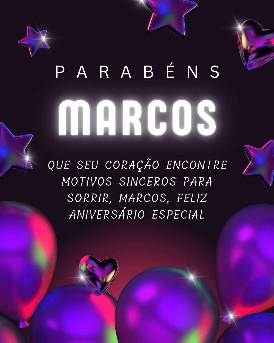 Parabéns Marcos