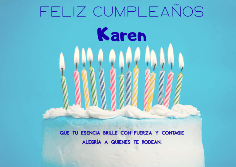 Felicidades Karen