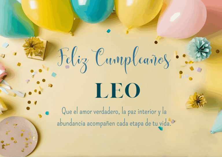 Felicidades Leo