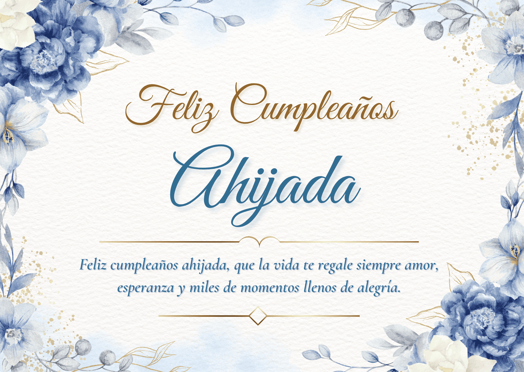 Felicidades Ahijada