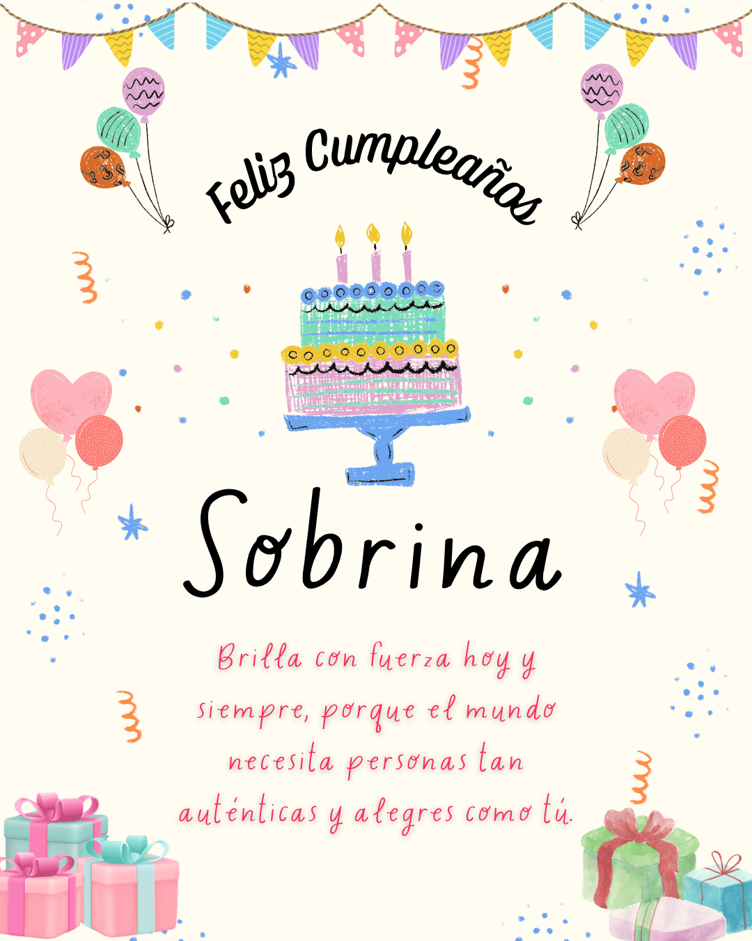 Felicidades Sobrina