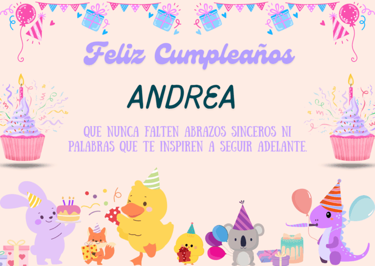 Felicidades Andrea