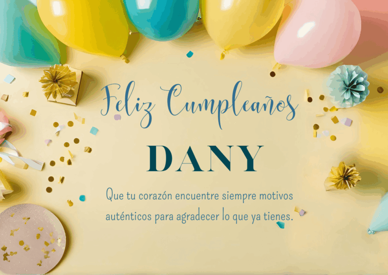 Felicidades Dany