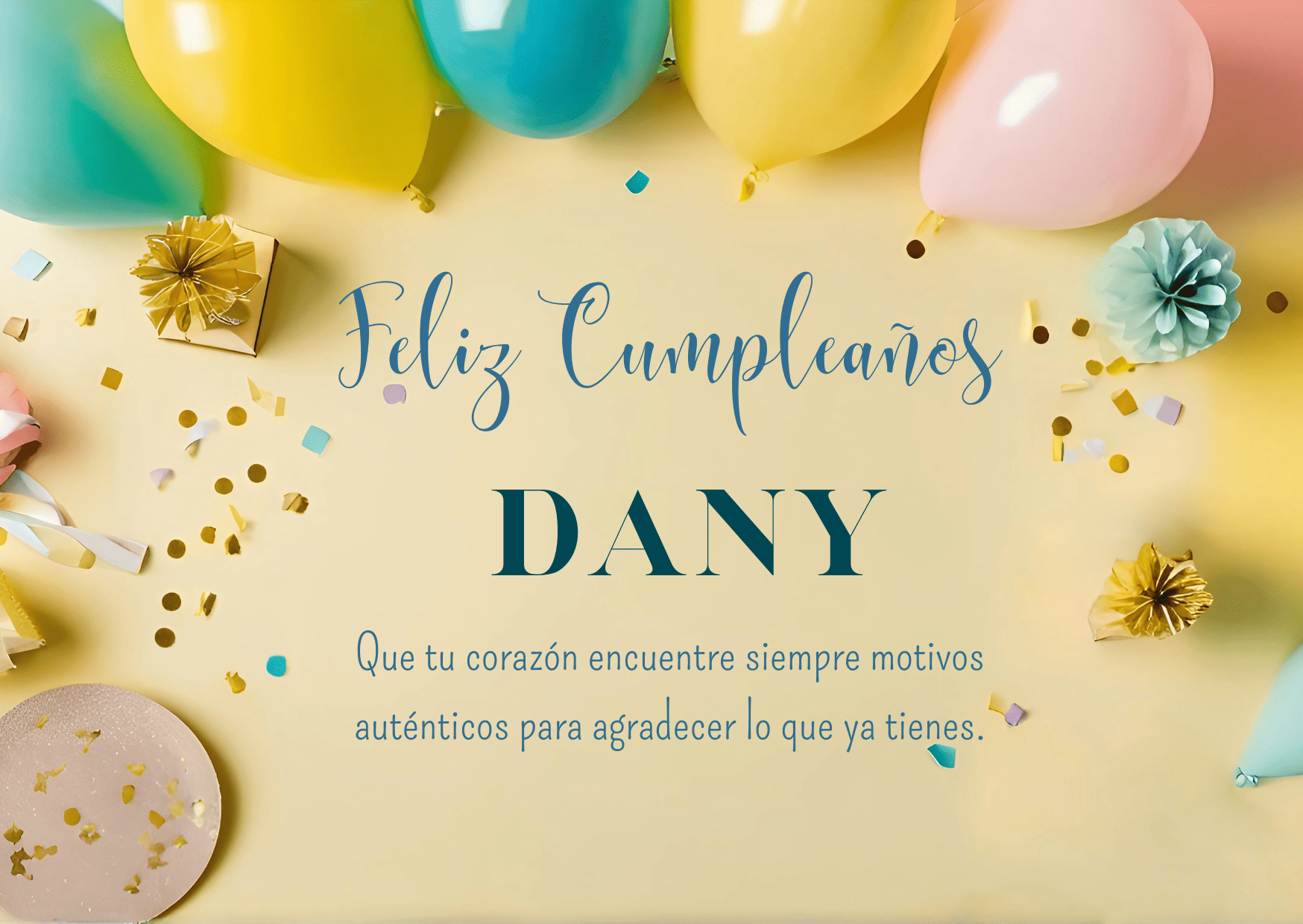 Felicidades Dany
