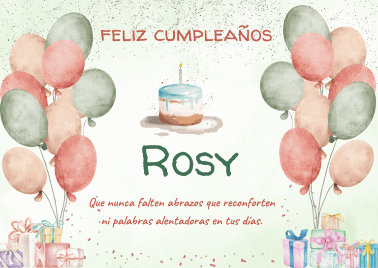 Felicidades Rosy