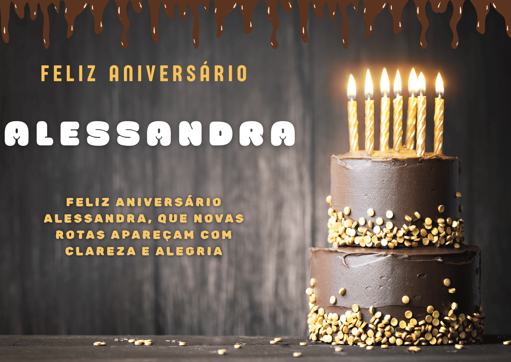 Parabéns Alessandra