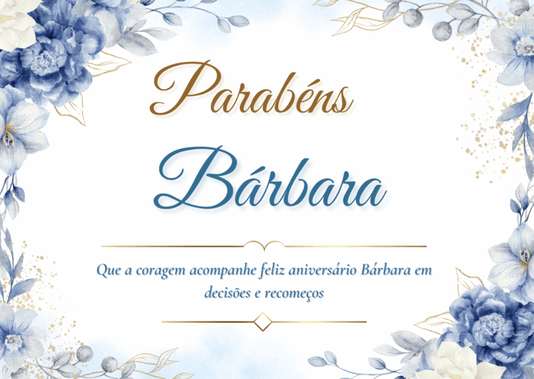 Parabéns Bárbara