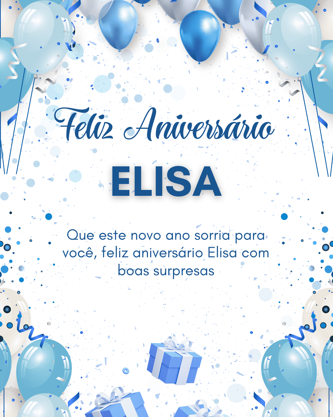 Parabéns Elisa