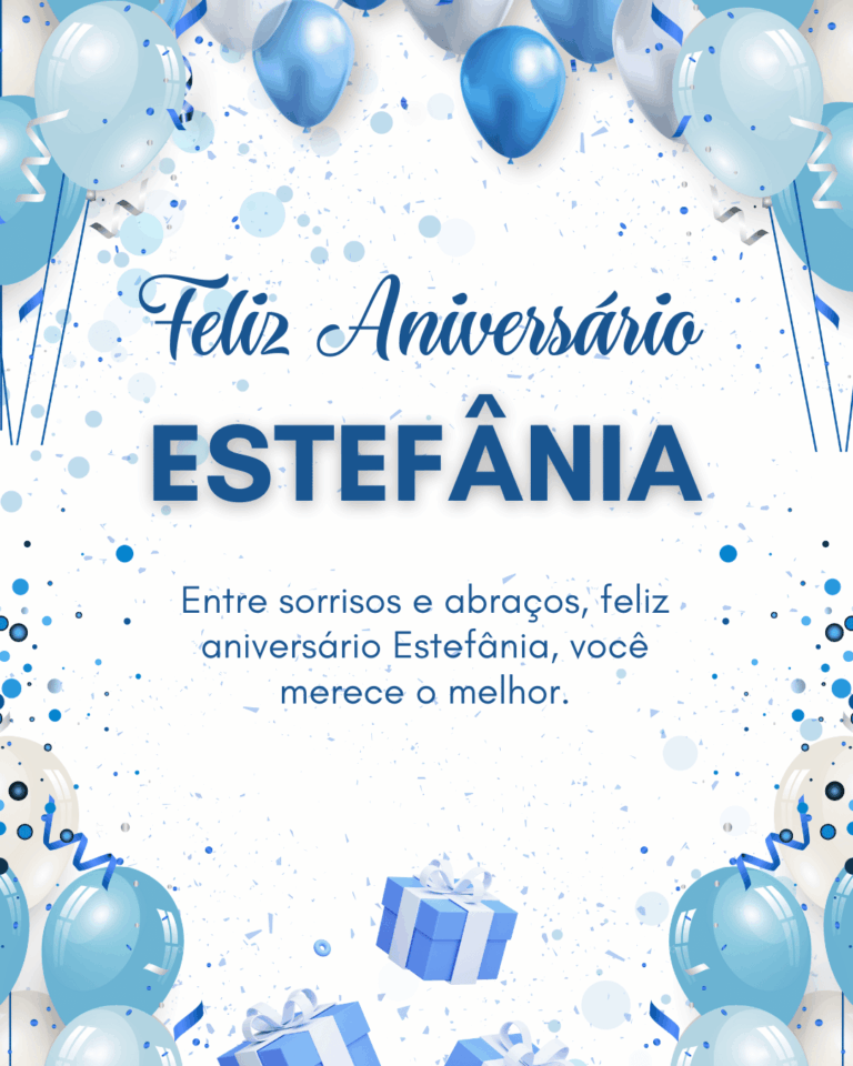Parabéns Estefânia