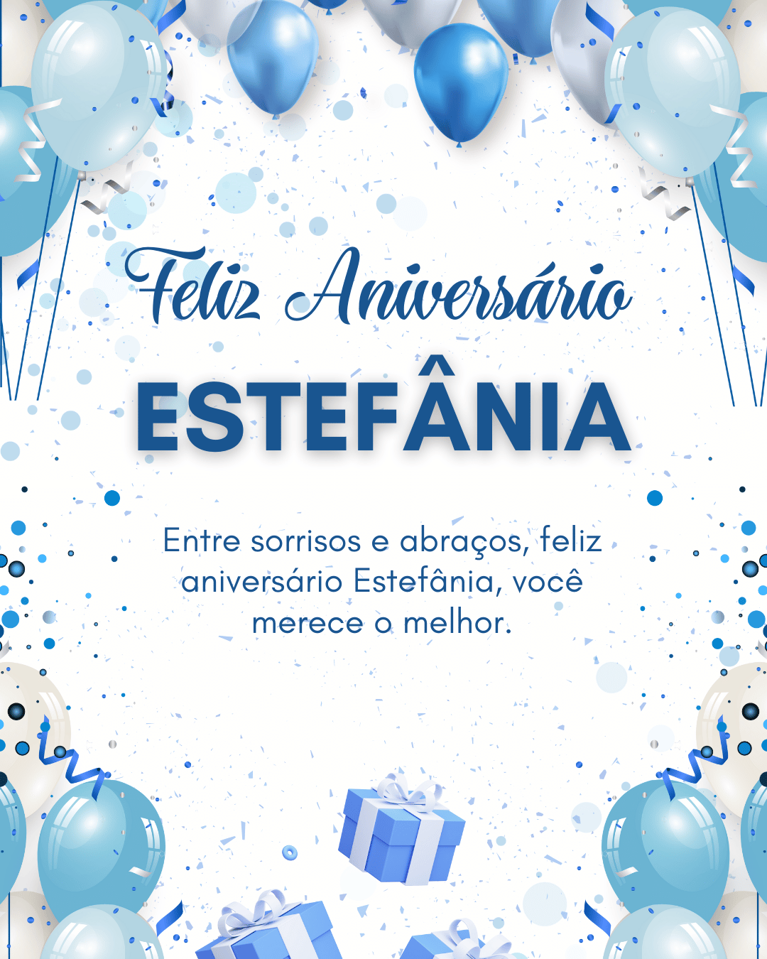 Parabéns Estefânia