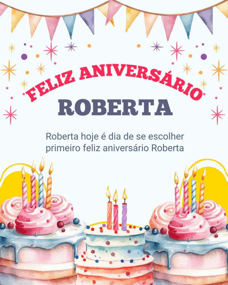 Parabéns Roberta