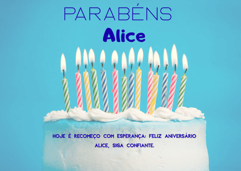 Parabéns Alice