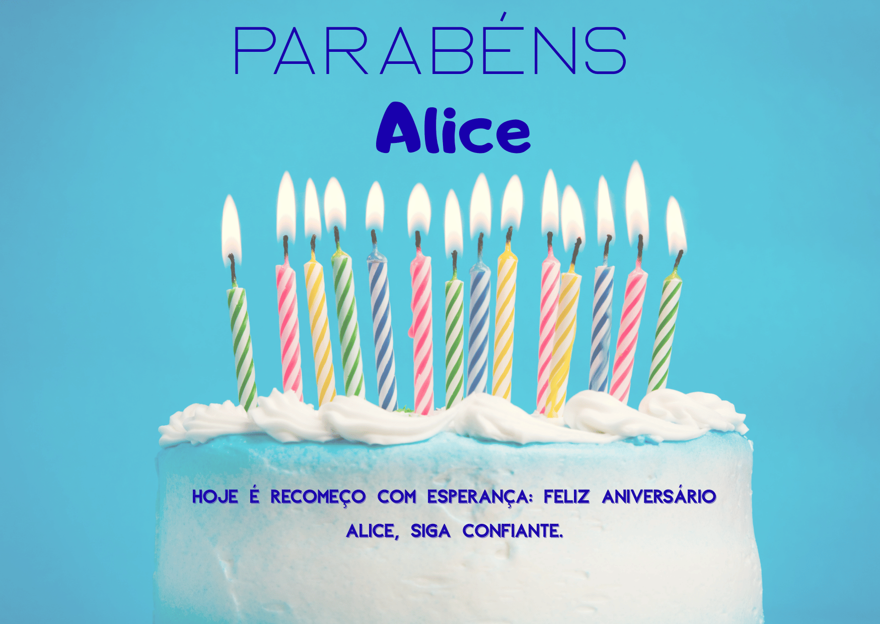 Parabéns Alice
