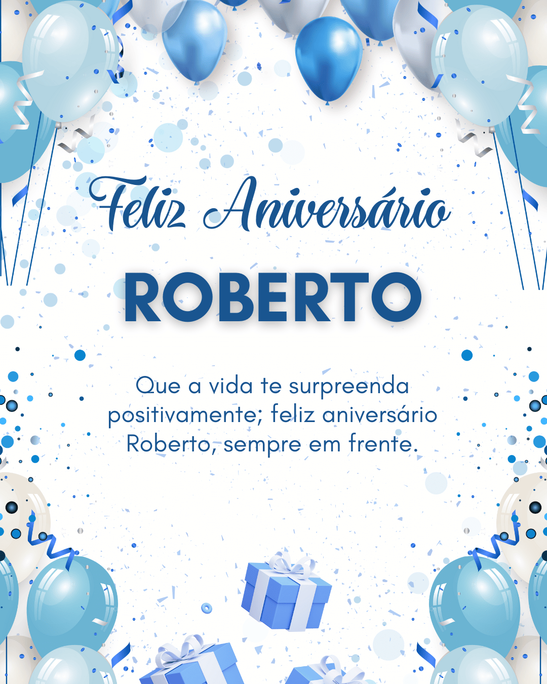 Parabéns Roberto