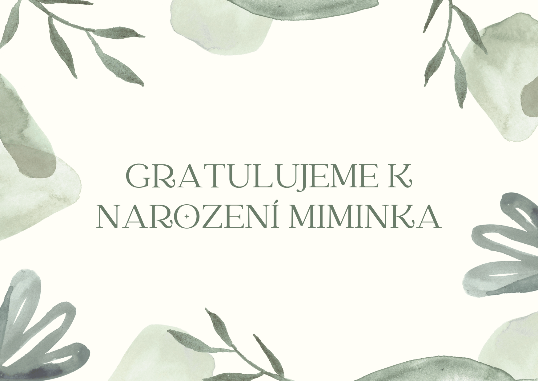 Jednoduché přání k narození dítěte