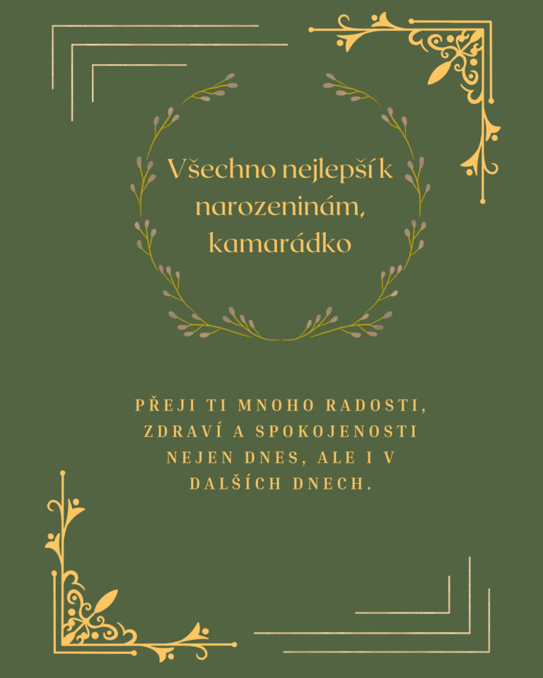 Přání k narozeninám pro kamarádku