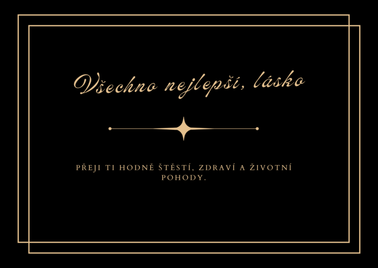 Přání k narozeninám pro partnera