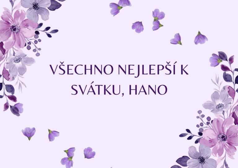 Přání k svátku Hana