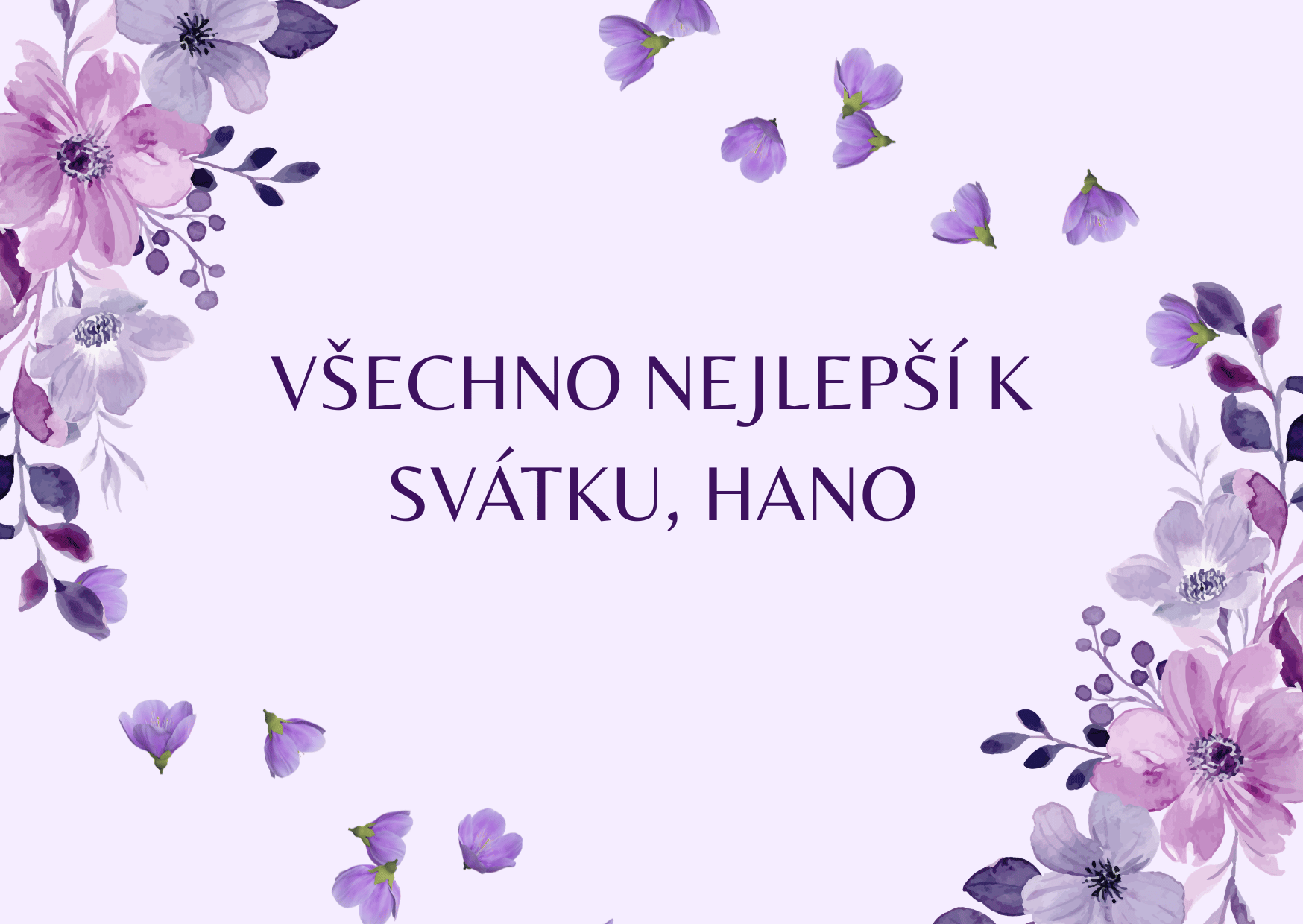 Přání k svátku Hana