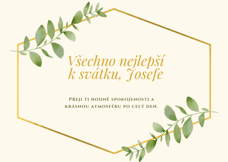 Přání k svátku Josef