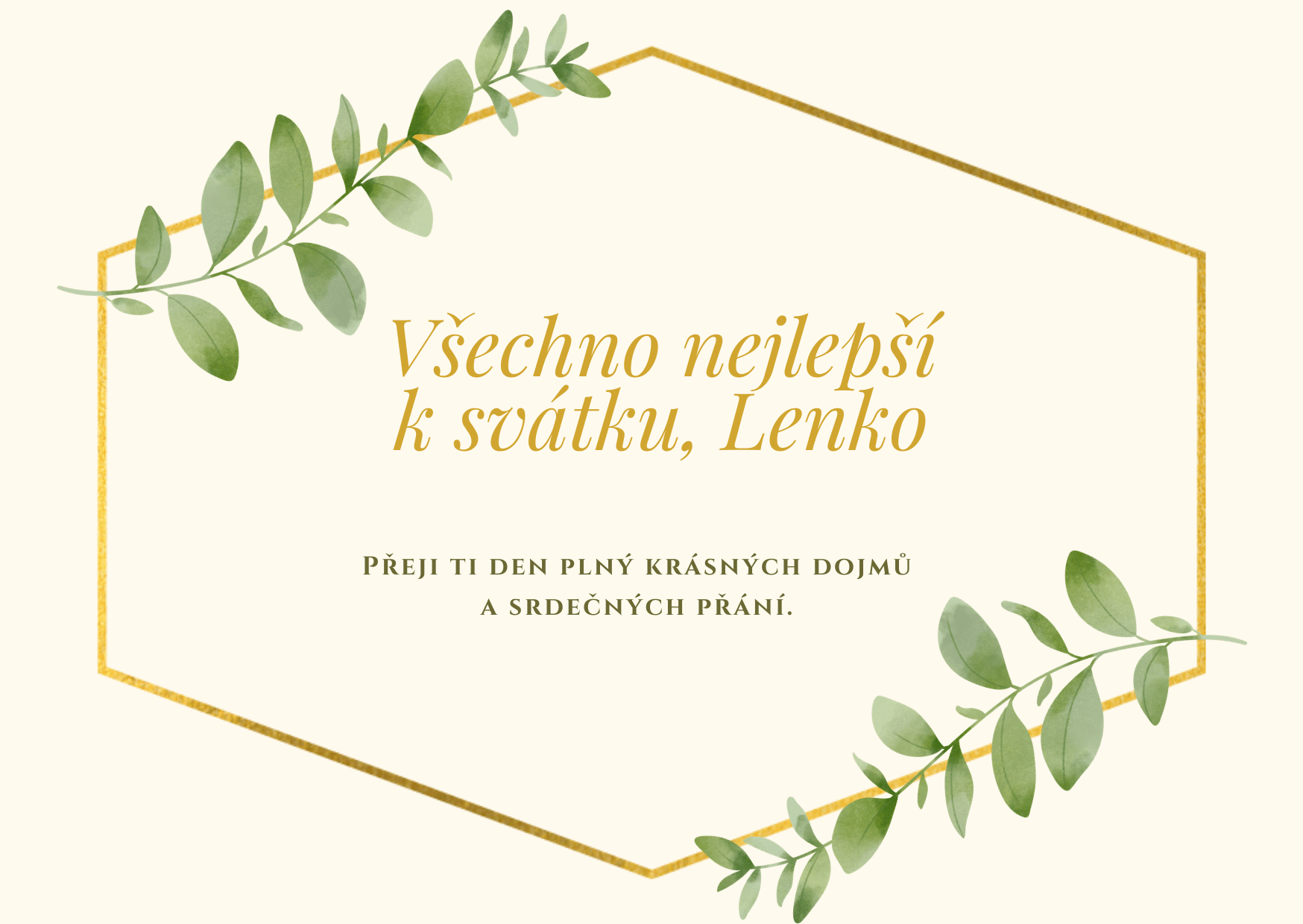 Přání k svátku Lenka