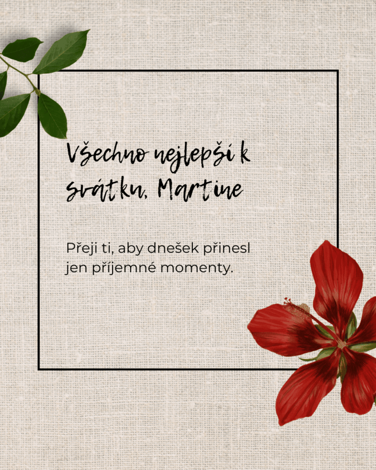 Přání k svátku Martin