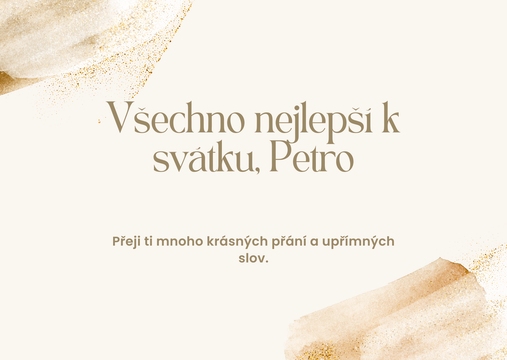 Přání k svátku Petra