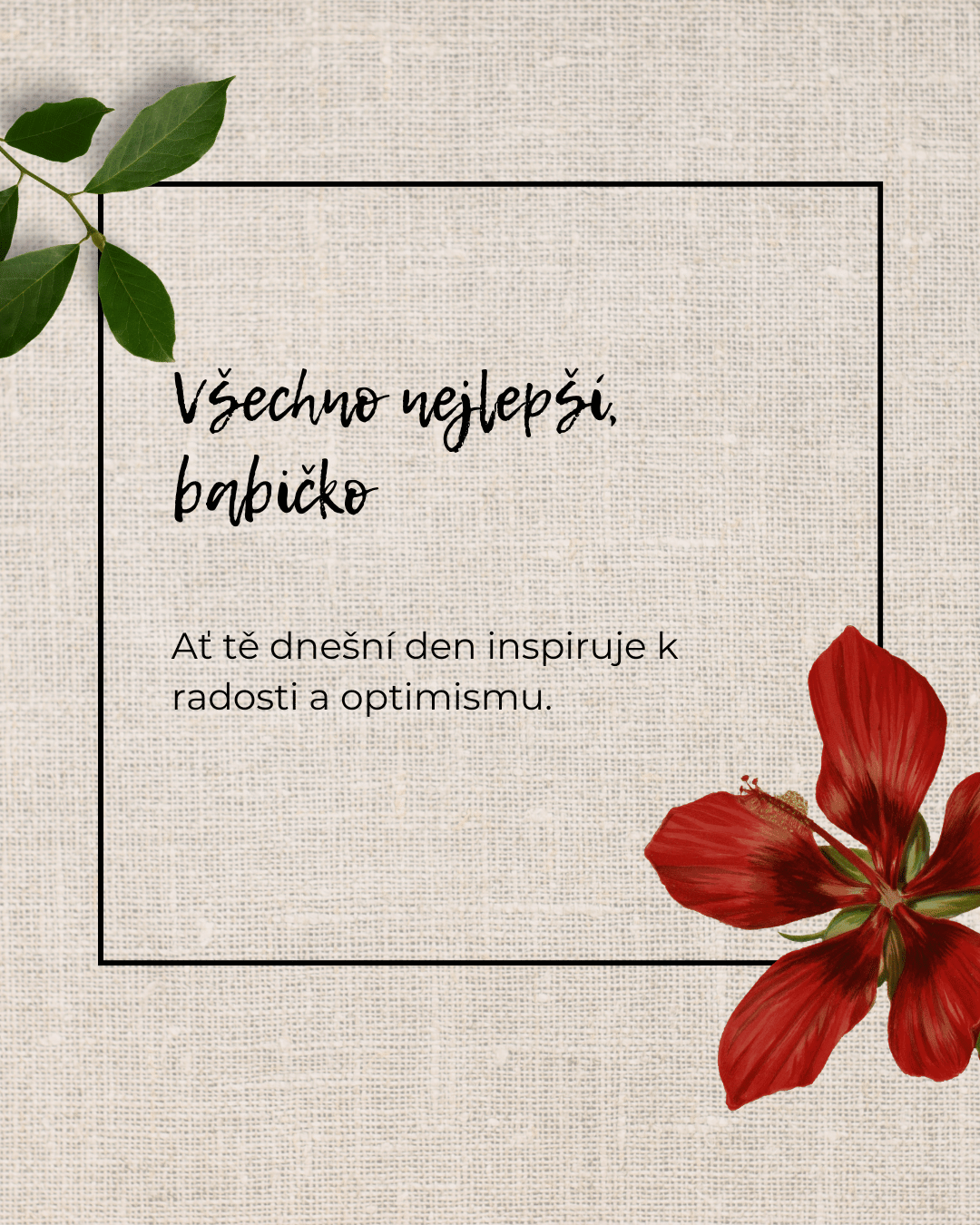 Přání pro babičku
