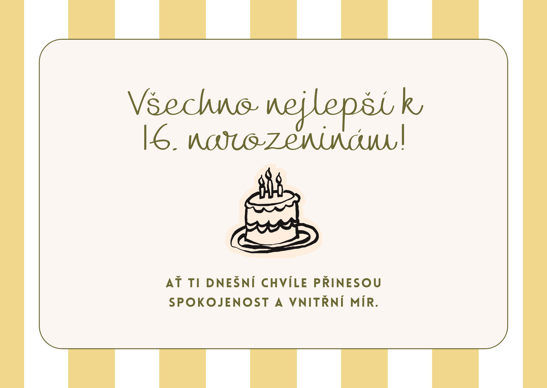 Přání k 16 narozeninám pro holku