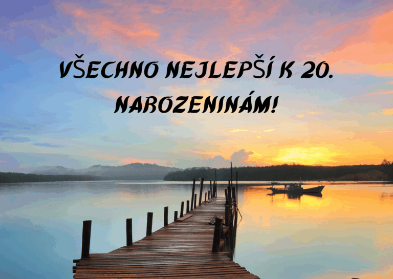 Přání k 20 Narozeninám