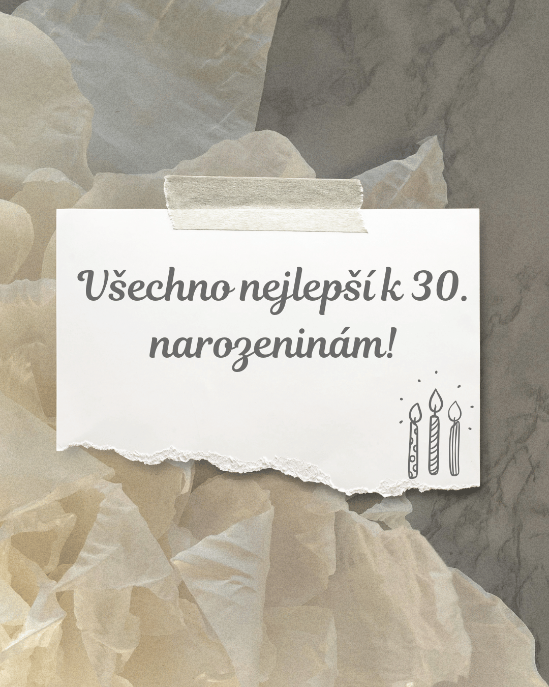 Přání k 30 Narozeninám